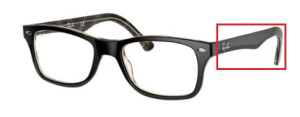 Branches originales Ray-Ban RB5228 vue, couleur 5912 · Carey