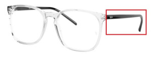 Branches originales Ray-Ban RB5387 vue, couleur 8181 · Transparent