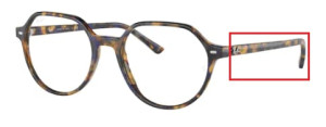 Branches originales Ray-Ban RB5395 Thalia, couleur 8174 · Jaune et bleu havane