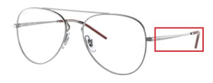 Branches originales Ray-Ban RB6413 vue, couleur 2502 · Gunmetal