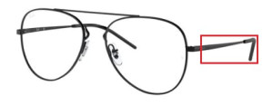 Branches originales Ray-Ban RB6413 vue, couleur 2509 · Noir brillant