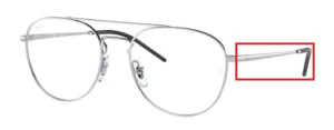 Branches originales Ray-Ban RB6414V vue, couleur 2501 · Argent