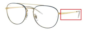 Branches originales Ray-Ban RB6414V vue, couleur 2979 · Or supérieur bleu