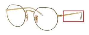 Branches originales Ray-Ban RB6365 vue JACK, couleur 2890 · Or