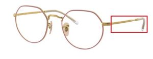 Branches originales Ray-Ban RB6365 vue JACK, couleur 3137 · Violet
