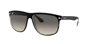 Ray-Ban RB4147 BOYFRIEND, couleur 603971 noir sur transparent