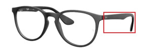 Branches originales Ray-Ban RB7046 Erika, couleur 5364 · Rubber noir