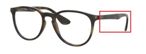 Branches originales Ray-Ban RB7046 Erika, couleur 5365 · Rubber havane
