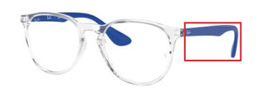 Branches originales Ray-Ban RB7046 Erika, couleur 5734 · Trasparent