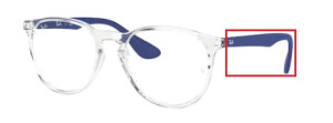 Branches originales Ray-Ban RB7046 Erika, couleur 5951 · Transparent