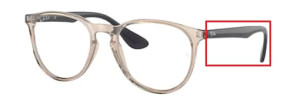 Branches originales Ray-Ban RB7046 Erika, couleur 8138 · Transparent marron