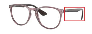 Branches originales Ray-Ban RB7046 Erika, couleur 8139 · Transparent violet