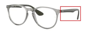 Branches originales Ray-Ban RB7046 Erika, couleur 8141 · Transparent
