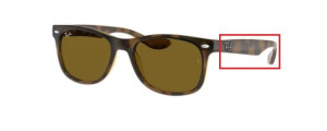 Branches originales Ray-Ban RB9052S Junior JUNIOR NEW WAYFARER, couleur 152 · Havane