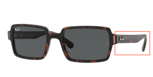 Branches originales Ray-Ban RB2189 Benji, couleur 1292 · Havane sur transparent marron