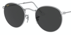 Verres originaux Ray-Ban RB3447 Round Metal, couleur B1 · Gris foncé