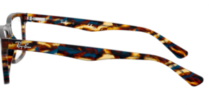 Branches originales Ray-Ban RB5287, couleur 5711 · Moucheté bleu/marron/jaune