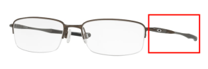 Branches originales Oakley OO3102 Clubface, couleur 03 · Pewter