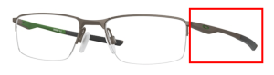 Branches originales Oakley OO3218 Socket 5.5, couleur 02 · Satiné pewter