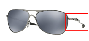 Branches originales Oakley OO4060 Crosshair, couleur 06 · Lead