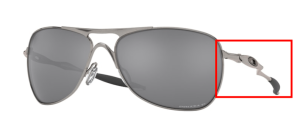 Branches originales Oakley OO4060 Crosshair, couleur 22 · Lead