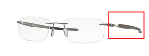 Branches originales Oakley OO5126 Gauge 3.1, couleur 02 · Pewter