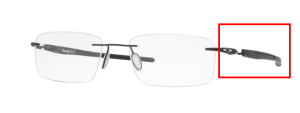 Branches originales Oakley OO5126 Gauge 3.1, couleur 01 · Noir mat