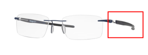 Branches originales Oakley OO5126 Gauge 3.1, couleur 03 · Mat midnight