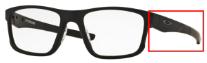 Branches originales Oakley OO8078 Hyperlink, couleur 01 · Noir satiné