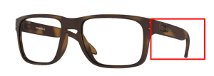Branches originales Oakley OO8156 Holbrook RX, couleur 02 · Marron mat écaille