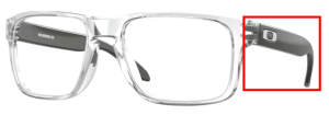 Branches originales Oakley OO8156 Holbrook RX, couleur 03 · Transparent poli