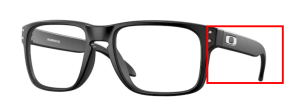 Branches originales Oakley OO8156 Holbrook RX, couleur 01 · Noir satiné