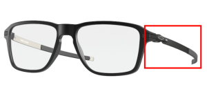 Branches originales Oakley OO8166 Wheel House, couleur 01 · Noir satiné