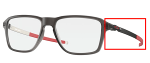 Branches originales Oakley OO8166 Wheel House, couleur 03 · Gris satiné smoke