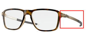 Branches originales Oakley OO8166 Wheel House, couleur 04 · Marron satiné écaille