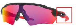 Branches originales Oakley OO9001 Radar EV XS Path, couleur 06 · Noir mat