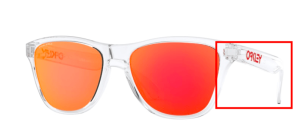 Branches originales Oakley OO9006 Frogskins XS, couleur 19 · Transparent poli