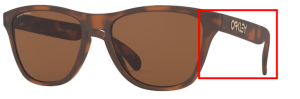 Branches originales Oakley OO9006 Frogskins XS, couleur 16 · Marron mat écaille