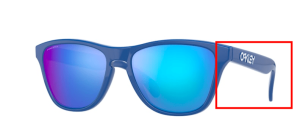 Branches originales Oakley OO9006 Frogskins XS, couleur 25 · Sapphire