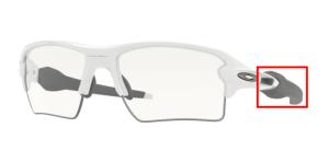 Branches originales Oakley OO9188 Flak 2.0 XL, couleur 9188 · G4 blanc poli