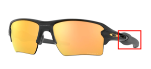 Branches originales Oakley OO9188 Flak 2.0 XL, couleur 9188 · B3 noir mat