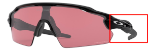 Branches originales Oakley OO9211 Radar EV pitch, couleur 18 · Noir poli