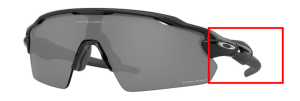 Branches originales Oakley OO9211 Radar EV pitch, couleur 22 · Noir poli