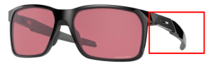 Branches originales Oakley OO9460 Portal X, couleur 02 · Noir poli