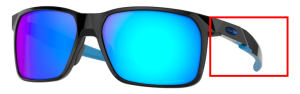 Branches originales Oakley OO9460 Portal X, couleur 12 · Noir poli