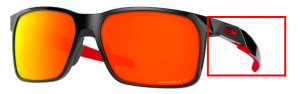 Branches originales Oakley OO9460 Portal X, couleur 05 · Noir poli