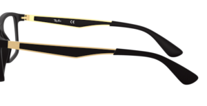 Branches originales Ray-Ban RB7056, couleur 5644 · Noir mat