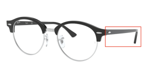 Branches originales Ray-Ban RB4246V vue, couleur 2000 · Noir brillant