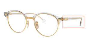 Branches originales Ray-Ban RB4246V vue, couleur 5762 · Trasparent