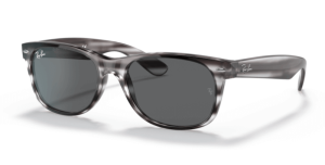 Ray-Ban 2132 NEW WAYFARER, couleur 6430b1 rayé gris havane